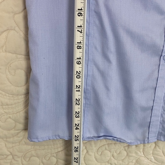 Light Blue Long Sleeve Shirt North End Sport Wrinkle Free Size Large - Picture 8 of 8